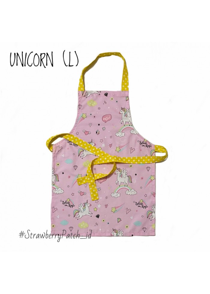 Kids Apron - Unicorn Pink (L)
